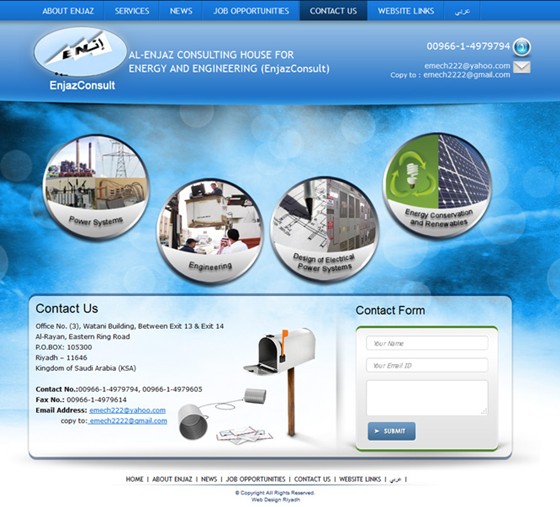 Websites:   Al-Enjaz Consulting House for Energy and Engineering 